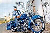 American Harley gangs handle the high handlebars and inherit the fat boy monkeys to thicken the spring head and reduce the diameter 32m24 5m