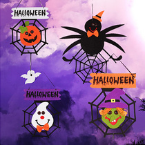 Meishang Halloween new witch ghost spider pumpkin non-woven ornaments pendant scene arrangement props