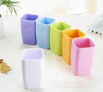 Creative gargle square cup thick couple toothbrush cup wash cup plastic cup urban business equipment backfield long pass