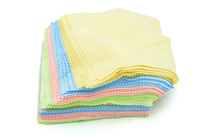 Boxed 100 pieces of 4 colors sunglasses cloth microfiber special lens cleaning cloth cleaning dust cloth wholesale