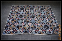 Miao old embroidery patch embroidery old quilt cut cloth embroidery hand embroidery quilt face Miao embroidery L406