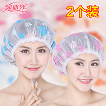 Shower cap female bath adult thickened waterproof cap Cute hair mask special care bath household kitchen anti-fume cap