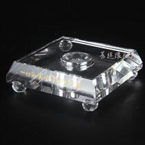 Crystal base treasure seal tower five-wheel Pagoda Stupa color luminous trumpet crystal base