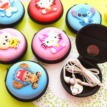 South Koreas new cute cartoon silicone hand-holding waterproof headphone containing bag key small zero wallet coin bag tide