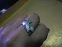 French art pure silver ring in the early 20