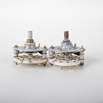 New inventory with rust spots single layer screw 9 down for 9-speed silver-plated copper band switch ceramic rotary switch