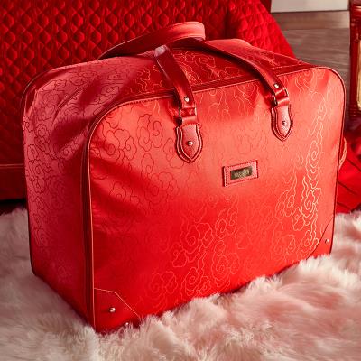 Gongsatin big jacquard embroidery wedding four-piece red lace wedding bedding sixty-eight G Multi-piece set