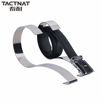 Tai Nai stainless steel belt display rack belt window display props floor mirror curved belt storage rack