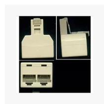 High quality gold plated network cable one minute two connector network horn three-way RJ45 male to 2 female network horn