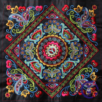 Ethnic machine embroidery embroidery embroidery embroidery embroidery embroidery characteristic gifts Home decoration 36*36cm