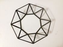 Glass jewelry box display box flower {sunflower flower} Japanese flower arrangement micro landscape glass tray