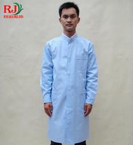 New doctor clothes long-sleeved autumn and winter male and female nurse clothes increase fat white coat food factory health overalls