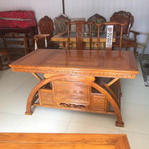 Tea table and chair combination customized solid wood Chinese antique tea table kung fu tea table kung fu tea table tea table