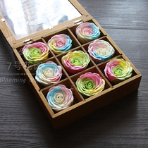 No 7 Garden soap flower Soap Flower Gift Box Eternal giant colorful Rose Tanabata Valentines Day Gift