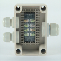 Waterproof junction box with terminal one in two out wire box 3 hole branch box 4 bit terminal box adapter box