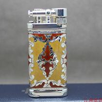 German Sillems cross 925 enamel single-sided engraving smoke bucket lighter 1988G 