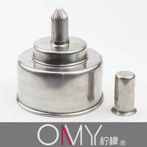 Stainless steel alcohol lamp 200ml metal alcohol lamp cotton wick