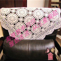 Amoy elegant pure handmade crochet hook flower cotton thread Lace Hollow woven table pad Coaster tablecloth tablecloth multi-color custom