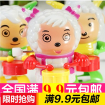 Hot selling childrens educational toys on the chain clockwork toys playing drums and joyful childrens holiday gift stalls