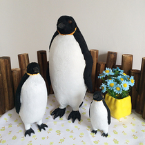 Childrens toy simulation animal marine life model toy penguin doll gift Emperor Penguin soft decoration
