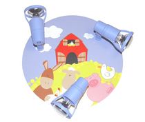 German Waldi Leuchten659120 Childrens room suction ceiling lights Animal series countryside