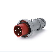 Industrial plug socket 4-pin 63a 4-pole waterproof and dustproof plug ip67 industrial power plug 4-hole plug
