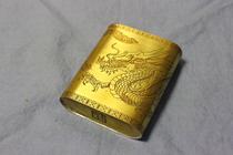 New Arrival Brass Tobacco Box High-grade Dry Cigarette Box Hand-rolled Tobacco Tobacco Thickened Slide Cover Personality Engraving Dragon