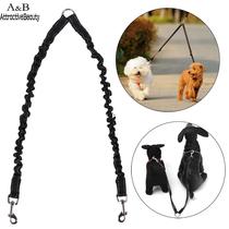 Nylon Double Dog Coupler Twin Lead 2 Way Two Pet Dogs Walkin