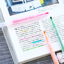 Japanese Korean creative candy color highlighter pen students use color graffiti pen key marker fresh marker pen