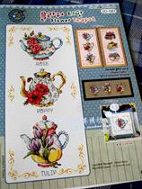 Korea original imported SODA cross stitch original drawing kit SO-G87 Flower Tea Cup spot
