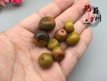 Pure natural Xuanhua Warring States red agate plate bead top bead waist bead rosary bracelet DIY accessories