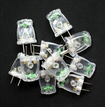 Yiwu small goods full 19 two-pole plug plug two-pole plug two-pin plug transparent plug 2 yuan shop