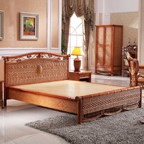 Rattan bed Twin Beds Bedroom Vines Furniture Imported Indonesia Rattan Real Rattan Bed 1 8 m Rattan Bed Rattan Art Bed