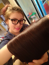 True hair piece thickened one piece of non-trace U-shaped hair piece wig female long straight hair dyed and hot new hair quality is better