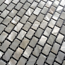 Aofei natural pearl white shell mosaic tile natural color oil flower for indoor decoration European style spot