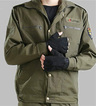  Army green canvas overalls suit Mens and womens training clothing Labor protection clothing Military training clothing Camouflage suits