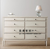 American country solid wood cabinets French retro side cabinets European style cabinets