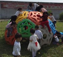 Kindergarten outdoor large climbing toys hemisphere climbing children climbing thick space warehouse climbing frame climbing hill slope