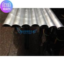 No. 3 aluminum alloy ground trunking small trunking metal trunking semicircular trunking with double-sided adhesive can be directly attached