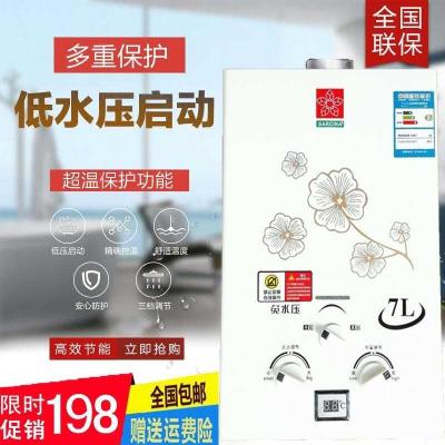 Water heater heater gas shower liquefied gas pressure household water heater wall-mounted gas shower