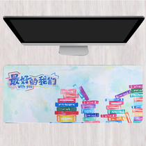 Large Lockside mouse keyboard pad cute girl cartoon pink notebook desktop office mouse pad