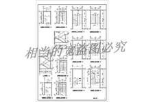 A small high-rise staircase decoration drawing cad drawing