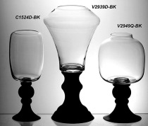 Floor glass vase Candlestick European style retro Baroque ornaments hotel accessories living room decoration home Model Room