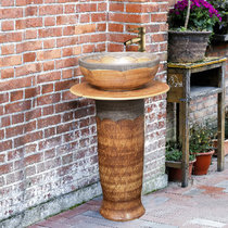 Balcony sink basin vertical washbasin table basin integrated ceramic washbasin floor outdoor toilet