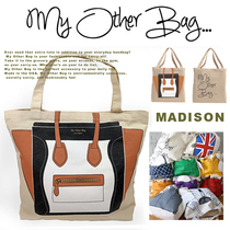 2014 Spring and summer new product My Other Bag Hollywood star street shot canvas Bag Wild shoulder Bag