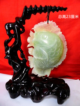 Natural Xiuyu carving has more than Afghan sweat jade every year Lantian jade strange stone ornamental stone ornaments jade fish