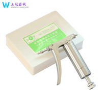 Jiashan 2ml stainless steel K-type adjustable dose veterinary continuous syringe for chickens and pigs