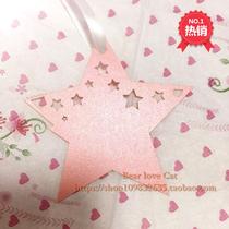 Hollowed-out Creativity Thanks to Card Thanksgiving Small greeting card Stars Blessing Cards Wish Card Valentines Day Heart of Cards 50