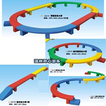 Direct sales plastic plank bridge balance beam sensory integration training class amusement equipment combination kindergarten color toys