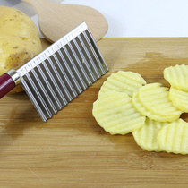 Q wave knife stainless steel wolf tooth potato cutting knife multifunctional vegetable cutter cutter strip chip chip knife potato cutting potato